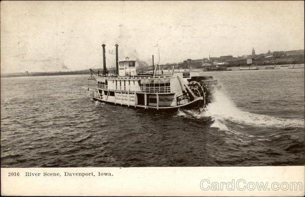 River Scene Davenport Iowa