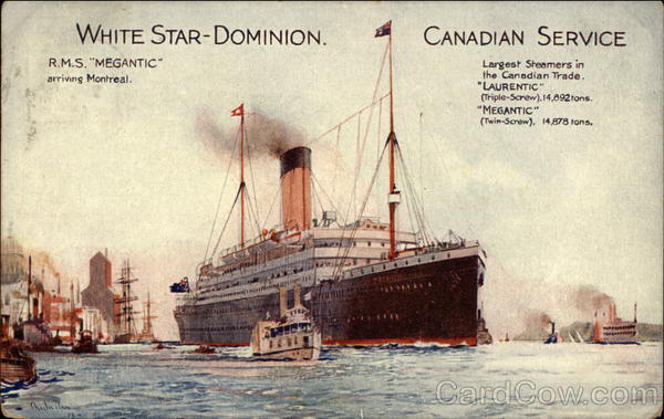 RMS Magentic arriving Montreal PQ CANADA Quebec