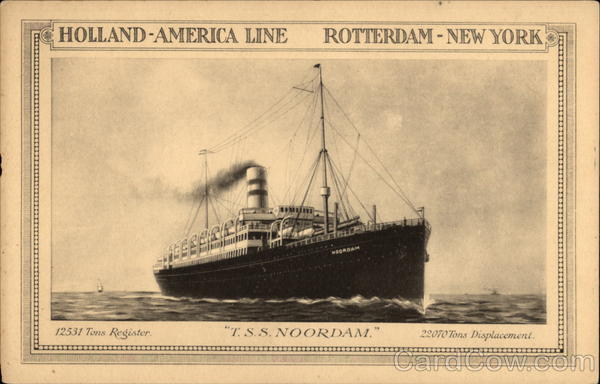 Holland-America Line Rotterdam New York