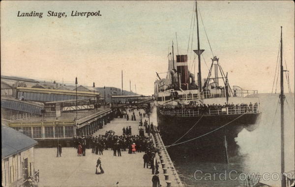 Landing Stage Liverpool England Merseyside