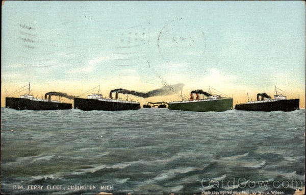 P.M. Ferry Fleet Ludington Michigan