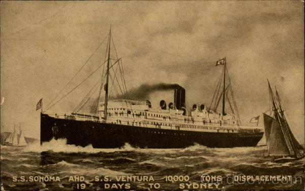 S.S. Sonoma and S.S. Ventura Steamers