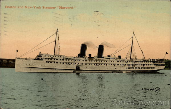 Boston and New York Steamer Harvard Steamers