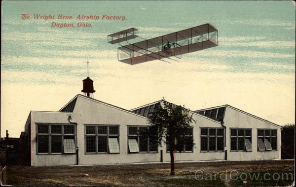 The Wright Bros. Airship Factory Dayton Ohio