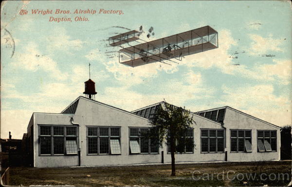 The Wright Bros. Airship Factory Dayton Ohio