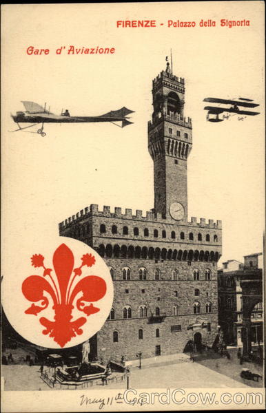 Gare d'Aviazione Palazzo delia Signoria Firenze Italy