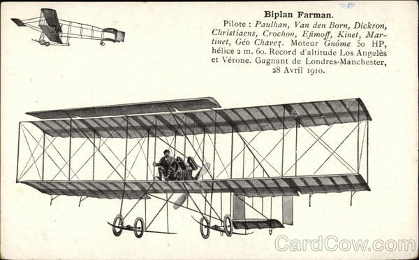 Biplan Farman Aircraft