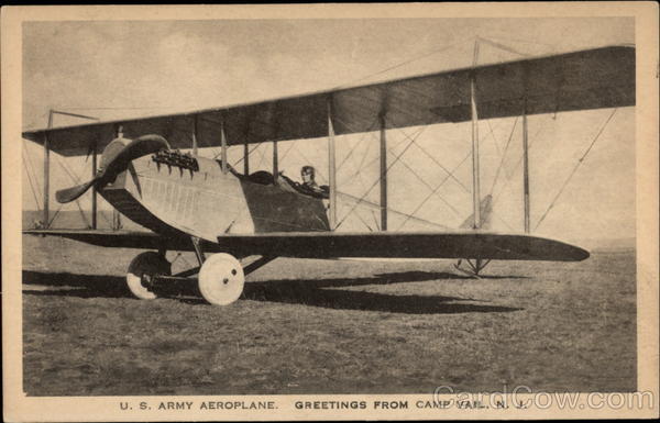 U.S. Army Aeroplane Camp Vail New Jersey Aircraft