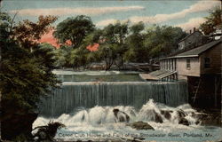 Canoe Club House and Falls of the Stroudwater River Postcard
