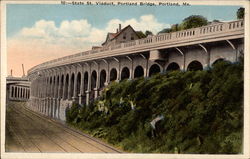 State St. Viaduct, Portland Bridge Postcard