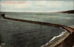 Long Wharf Port Los Angeles, Visited on the Balloon Route Excursion Postcard