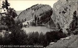 Big Hole River Above Dewey Montana Postcard Postcard