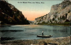 On the Missouri River, near Helena Montana Postcard Postcard