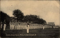 Battalion Parade - Virginia Military Institute Postcard