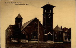 Central Baptist Church Decatur, AL Postcard Postcard
