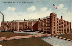 Montgomery Ward & Co. buildings, Chicago Postcard