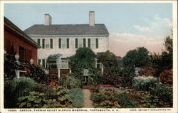 Garden, Thomas Bailey Aldrich Memorial Postcard