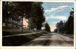 Bethlehem Street, looking West, showing Mt. Monadnock in the Distance Postcard