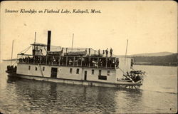 Steamer Klondyke on Flathead Lake Postcard