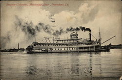 Steamer Columbia, Mississippi River Steamer Columbia, Mississippi River