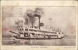 Steamer "Dubuque" Postcard