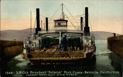 1548 - S.P. Cos's Ferryboat"Solano" Port Costa Postcard