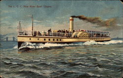 The L. C. C. New River Boat "Sloane." Postcard