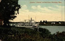Steamer "Alberta" on Red River Winnipeg, Canada Misc. Canada Postcard 
