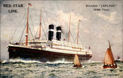 Red Star Line. Steamer "Lapland" Postcard