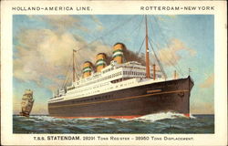 HOolland-America Line Postcard