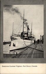 Dominion Gunboat Vigilant Postcard