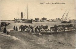 Port Said - Kantara Village Postcard