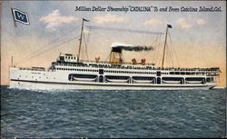 Million Dollar Steamship "Catalina" Postcard