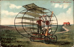 D' Equevilley's Aeroplane Postcard