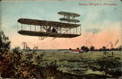 Wilbur Wright's Aeroplane Postcard