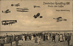 Deutscher Rundflug 1911 - Preis der Lufte, Preise 400,000 Mark Postcard