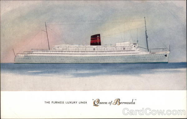 The Furness Luxury Liner Queen Of Bermuda Cruise Ships