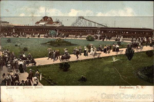 Scene at Ontario Beach Rochester New York