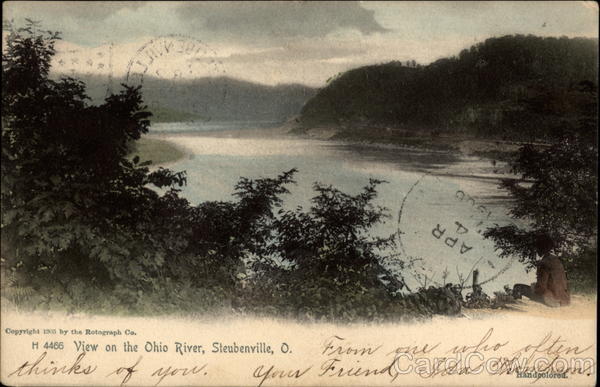 View on the Ohio River Steubenville