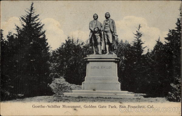 Goethe-Schiller Monument, Golden Gate Park San Francisco California