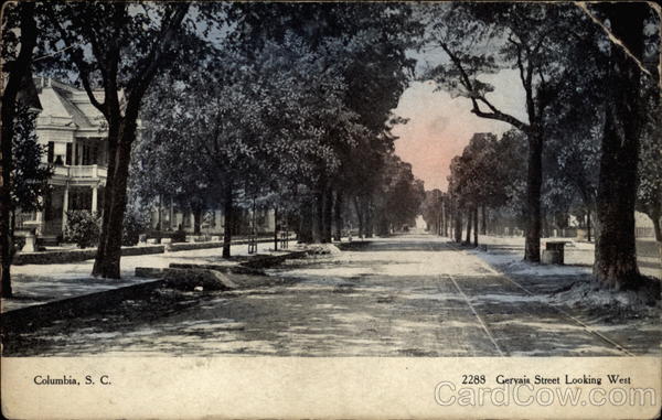 Gervais Street Looking West Columbia South Carolina