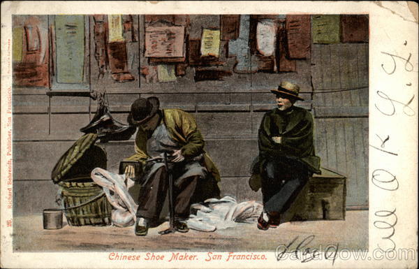 Chinese Shoe Maker San Francisco California