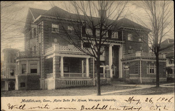 Alpha Delta Phi House, Wesleyan University Middletown Connecticut