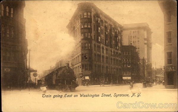 Train going Easton Washington Street Syracuse New York