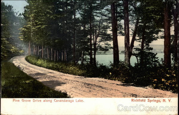 Pine Grove Drive along Canadaraga Lake Richfield Springs New York