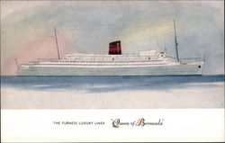 The Furness Luxury Liner "Queen Of Bermuda" Postcard
