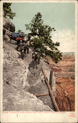 Starting Down Grand View Trail, Grand Canyon Postcard