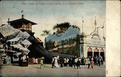 Luna Park, Mother Goose Shoe Cleveland, OH Postcard Postcard