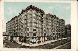 Palace Hotel, Market & New Montgomery Streets Postcard