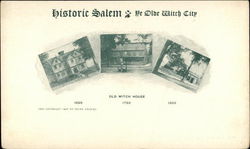 Old Witch House, 1798 Salem, MA Postcard Postcard